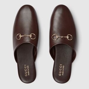 NWOB Gucci Annette Horsebit Mules in Burleywood Brown